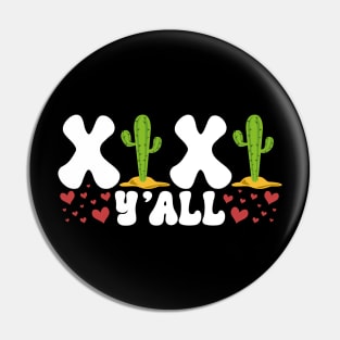 XOXO Y'all Cactus Valentines Day 2023 Pin