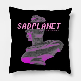 SadPlanet(StatueComputerPink) Pillow