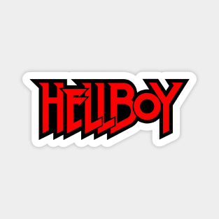 HELLBOY - letters red Magnet