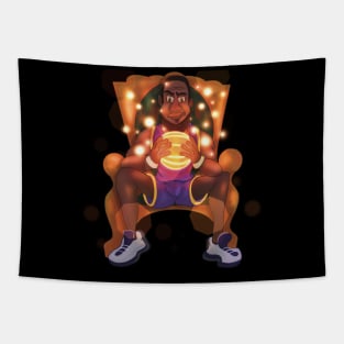 Basketball King Tapestry