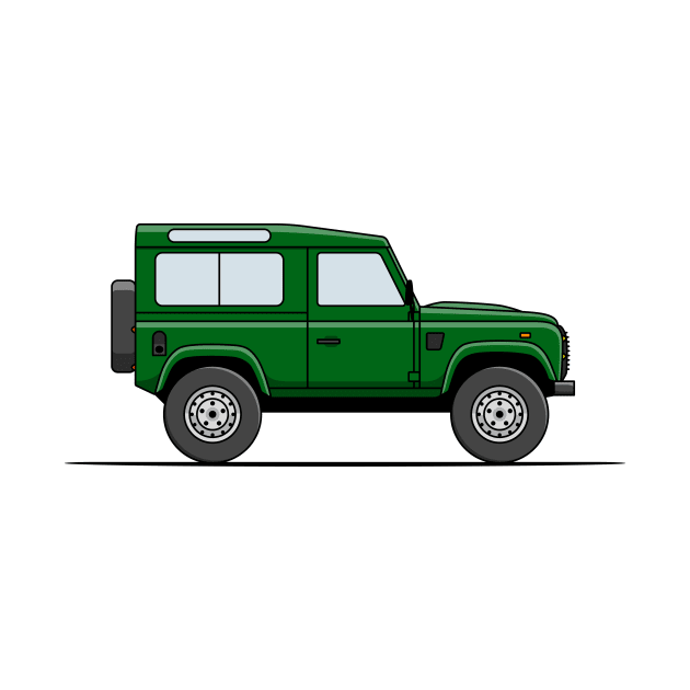 Land Rover Defender - Green by JingleSnitch