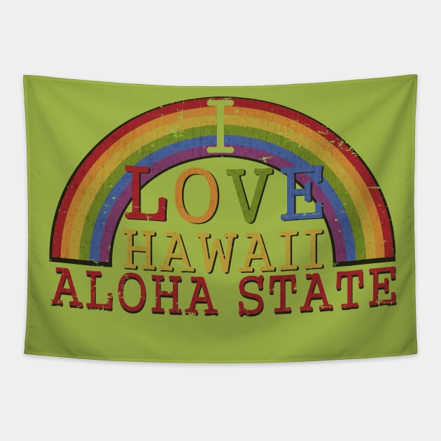 Aloha State Hawaii Tapestry by vender