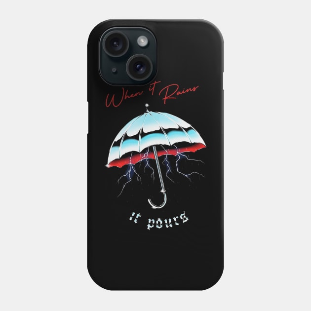 Rain Pours Phone Case by OlyGhenDan