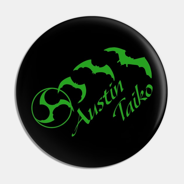 AT Bat Mitsudomoe green Pin by Austin Taiko