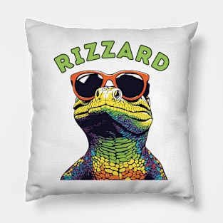 Rizzard Lizzard with Rizz Funny Pillow