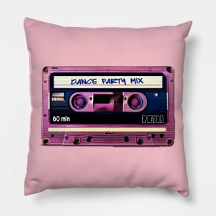 Dance Party Mix Tape Pillow