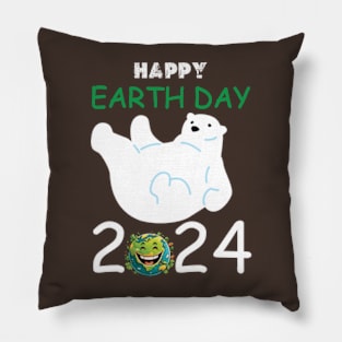 happy earth day 2024 gift april 22 Cute Teacher  Lover Rainbow Pillow