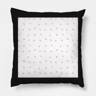 Hot Pink Happy Valentine's Dots Pillow