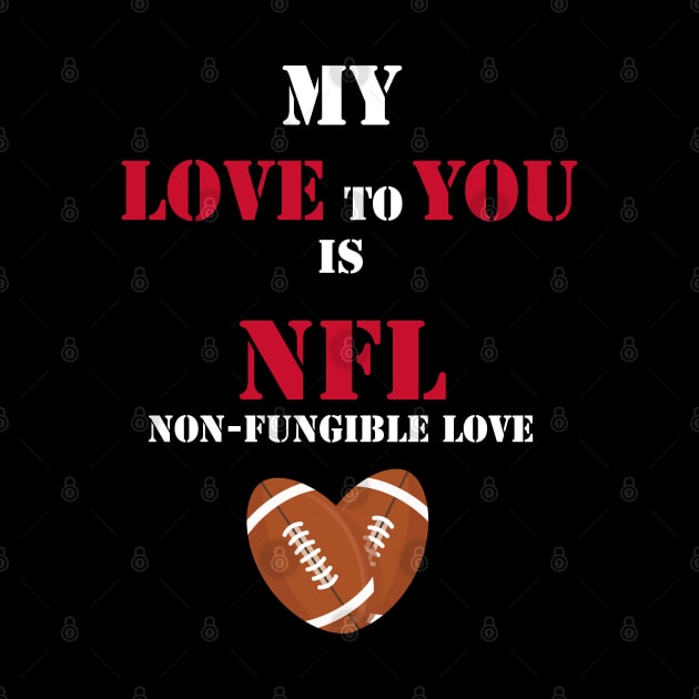 non fungible football fan valentines day by tita