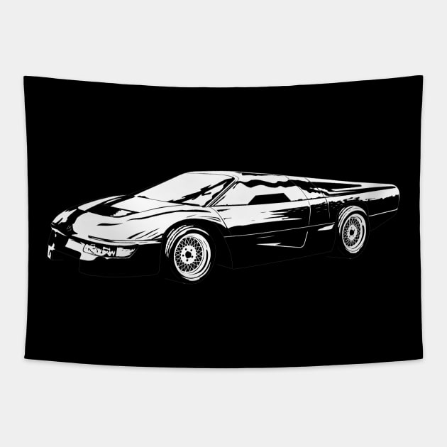 Wraith Turbo Interceptor Tapestry by GrizzlyVisionStudio