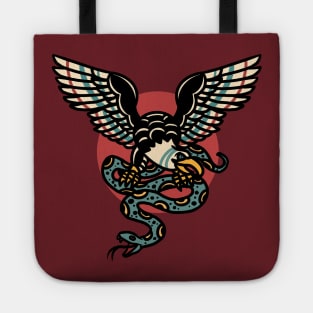 eagle and snake tattoo Tote