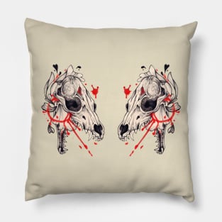 Fox Skull Pillow