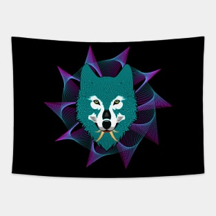 Wild Wolf Killer Tapestry