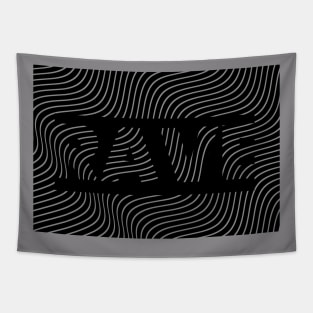 rave lines design Tapestry