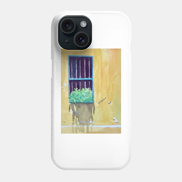 Yellow Wall Phone Case by ElizaC