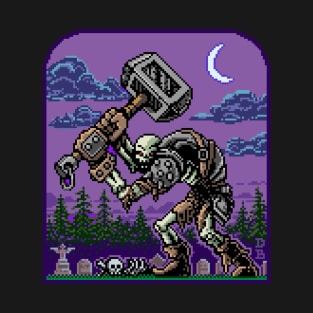 SKELETON BOSS  Colorful Pixel Art with that retro RPG feel! T-Shirt