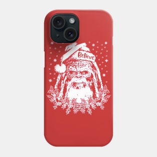 Bigfoot Santa Claus Phone Case