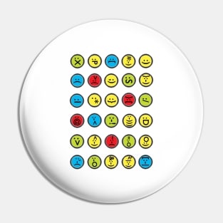 Emoticons Pin