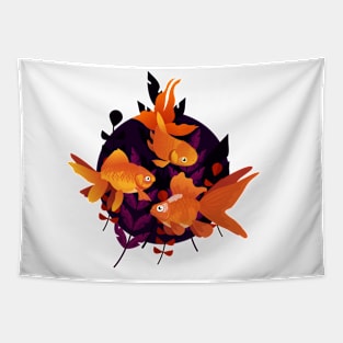 3 Goldfishes Tapestry