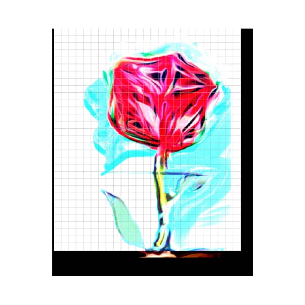 Rose on the Grid Flor by TriForceDesign