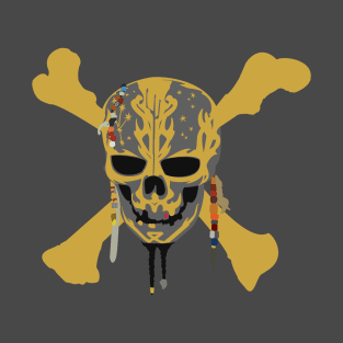 Pirates Golden Skull T-Shirt