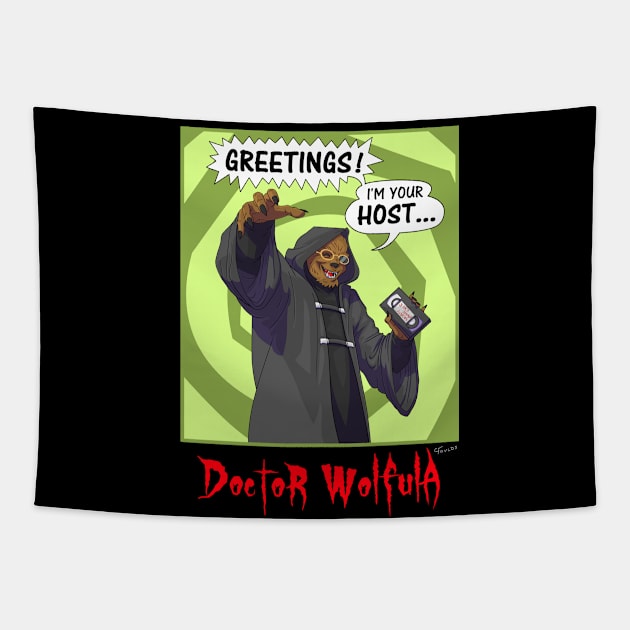 Dr. Wolfula - Comic Swirl Tapestry by DoctorWolfula