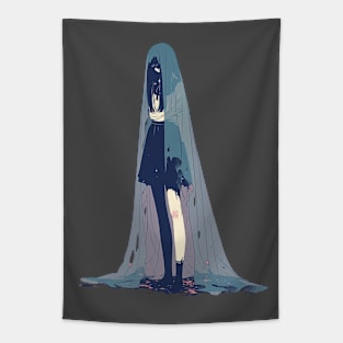 Ghostly Girl Tapestry