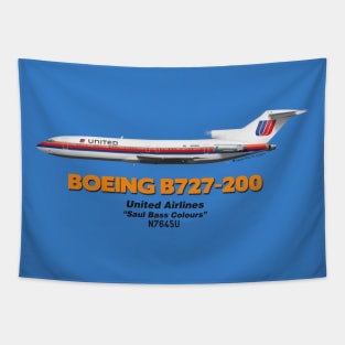 Boeing B727-200 - United Airlines "Saul Bass Colours" Tapestry