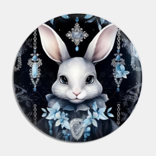 White rabbit Pin