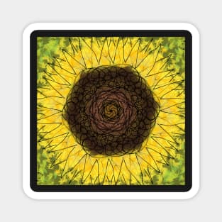 Sunflower Quilt Magnet