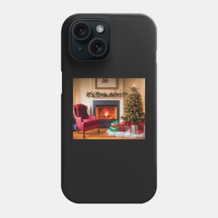 Fireside Christmas - Scene 9 Phone Case