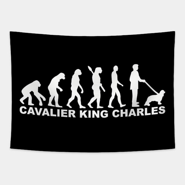 Cavalier King Charles Evolution Tapestry by Designzz