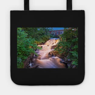 Powwow River smooth Amesbury MA Waterfall Tote