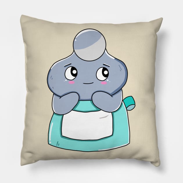 Light Blue Pebble Pillow by garciajey