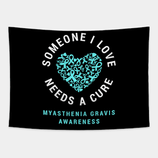 Myasthenia Gravis Support Teal  Awareness Autoimmune Tapestry