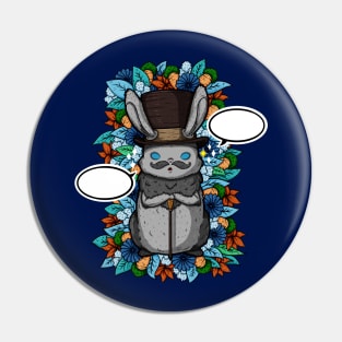 Top Hat Bunny Pin