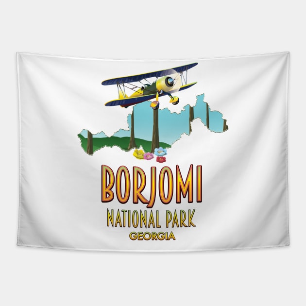 Borjomi National Park Tapestry by nickemporium1