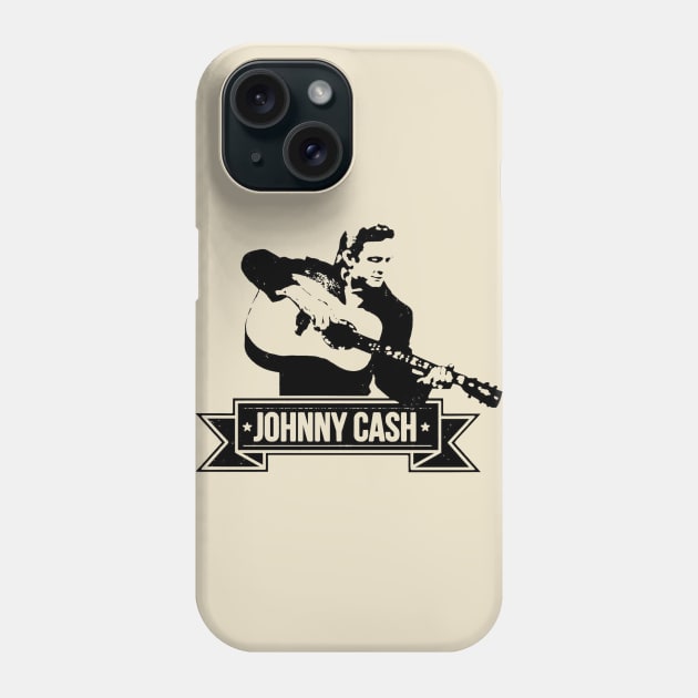 Johnny Cash // Typography Design Phone Case by TamanSriwedari