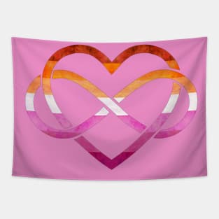 Polyamory Heart - Lesbian Pride Tapestry