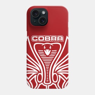 Cobra Hood Art (White on Red) Phone Case