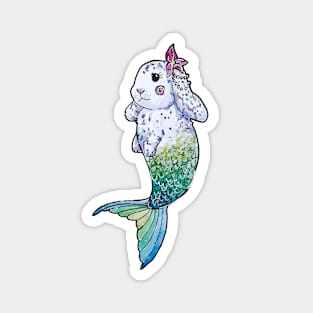 Tropical Mermaid Bunny Magnet