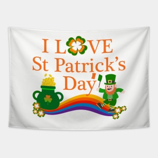 I Love St Patrick's Day Tapestry