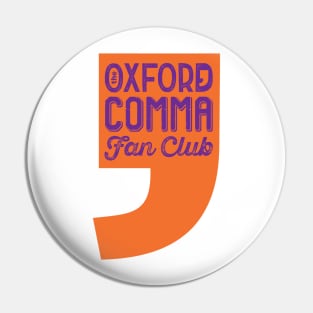 Oxford Comma Fan Club Pin