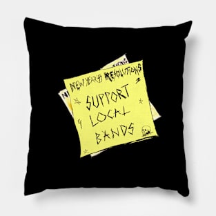 Support Local Bands Pillow