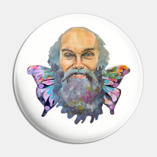 Ram Dass with Butterfly Wings Pin