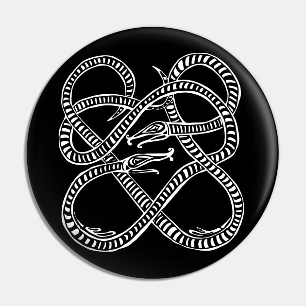 Snake Knot Pattern Inspired by Viking Art Pin by paintingbetweenbooks