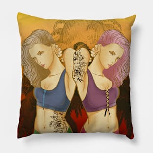 Tattoo girl Pillow