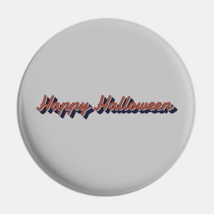 happy halloween retro vintage Pin