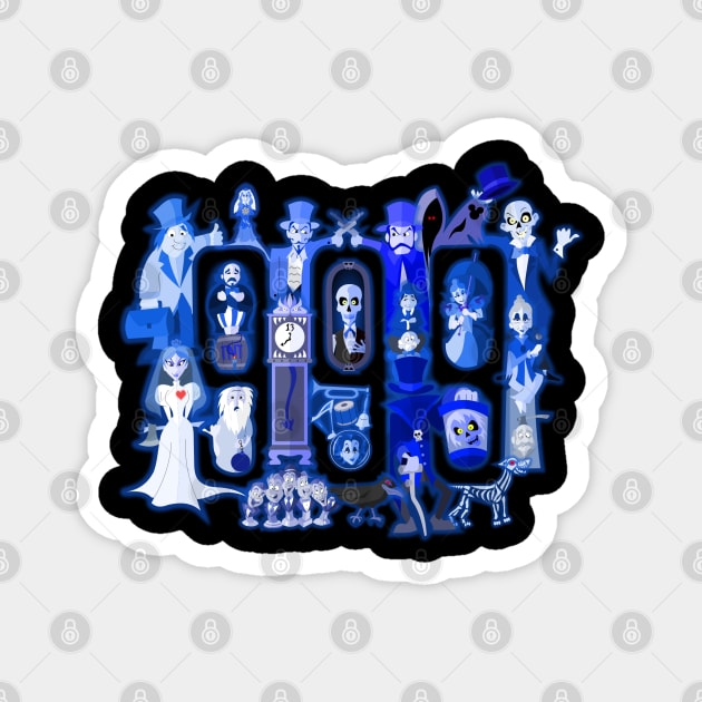 999 Happy Haunts Magnet by Gartdog