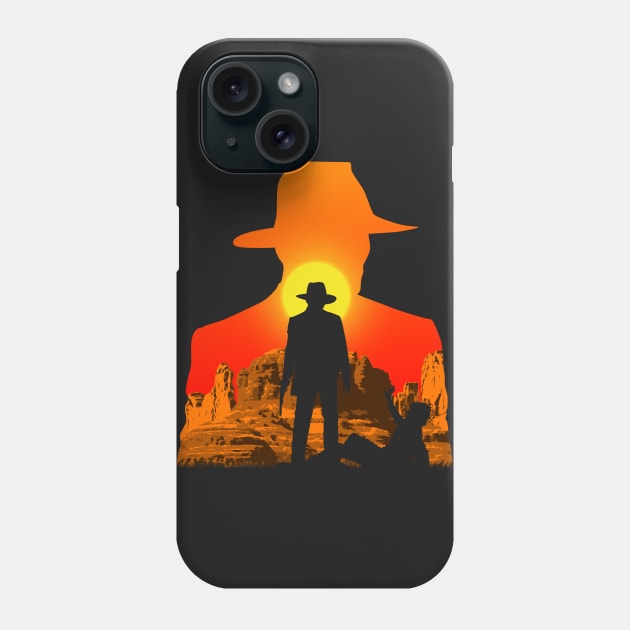 Dark cowboy Phone Case by Bomdesignz